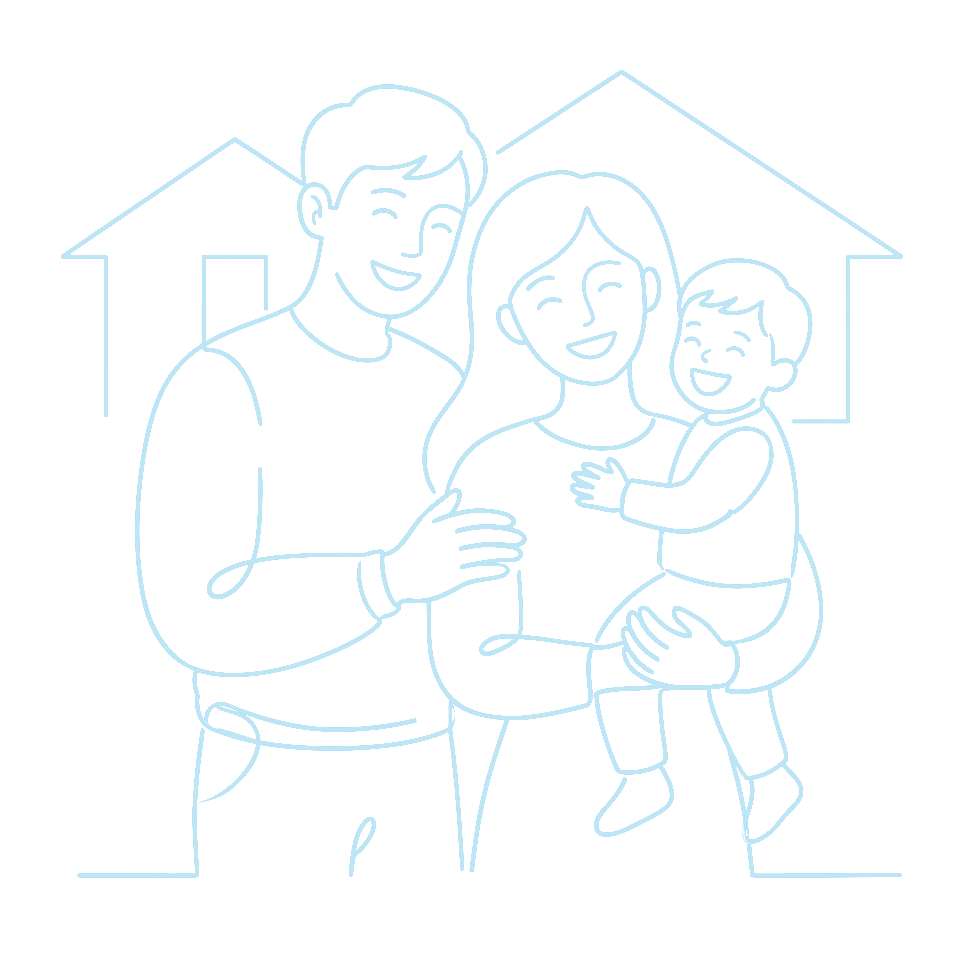住まいと家族のイラスト