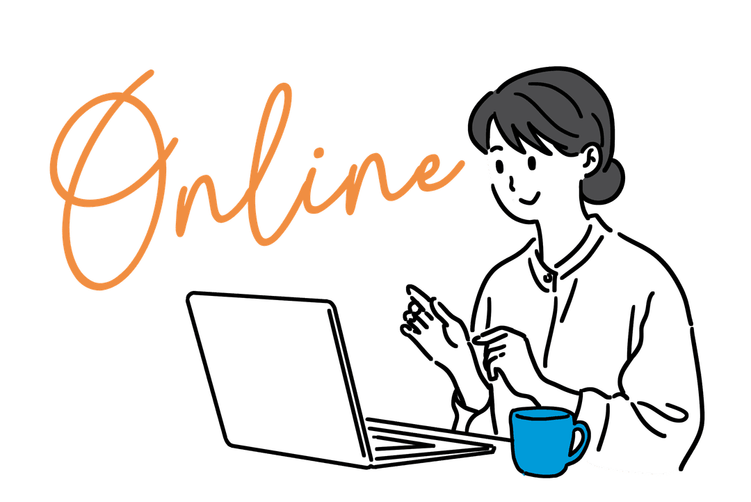 オンライン面談のイラスト
